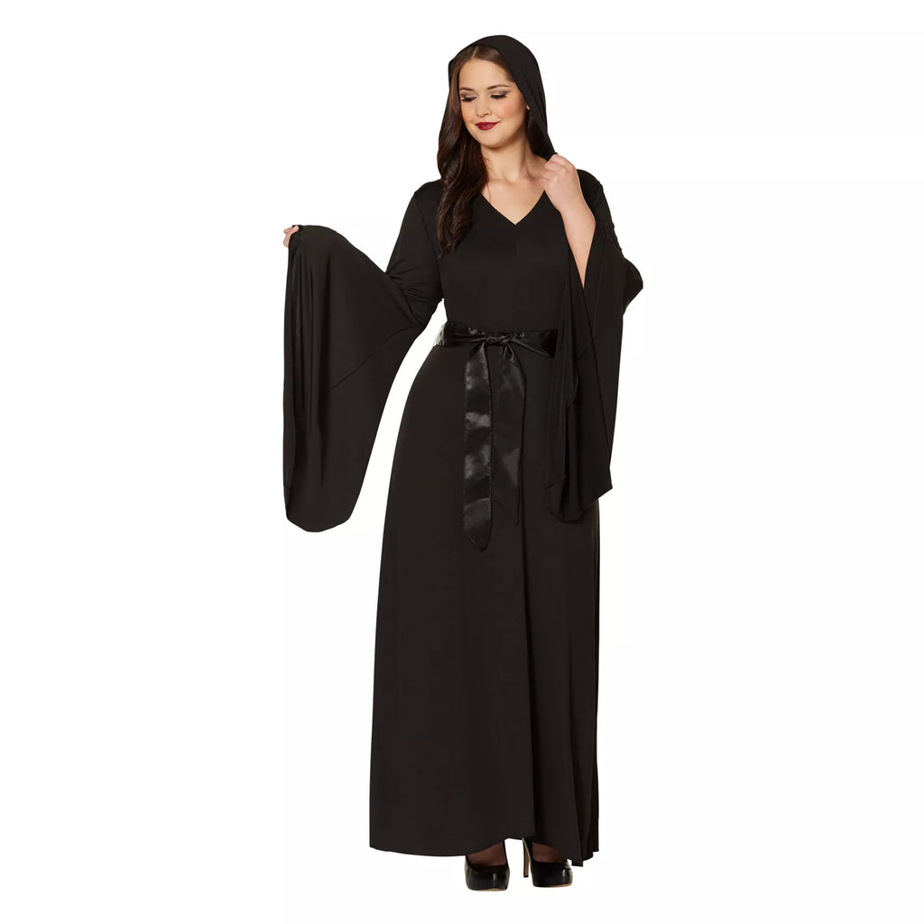 Adult Black Hooded Dress