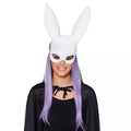 White Glitter Bunny Mask