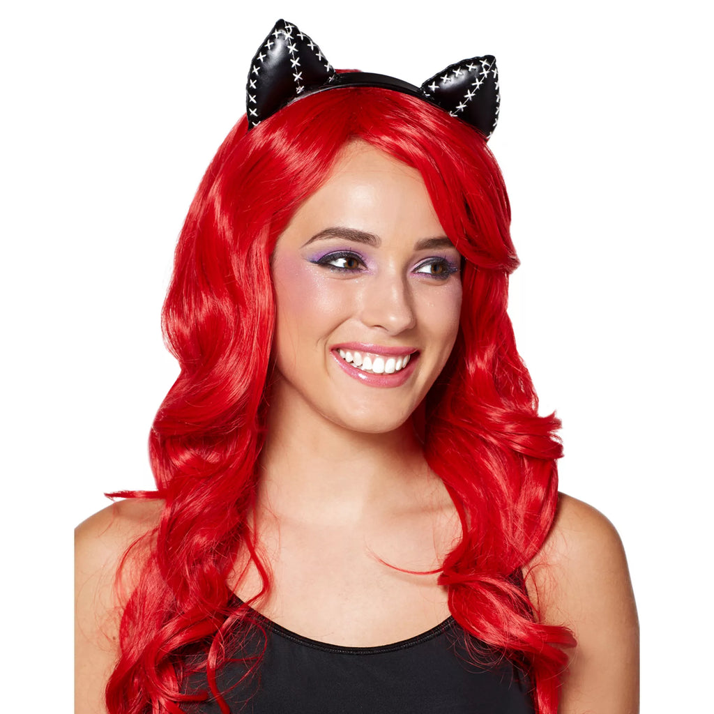 Stitched Cat Ear Headband