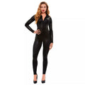 Black Wetlook Catsuit