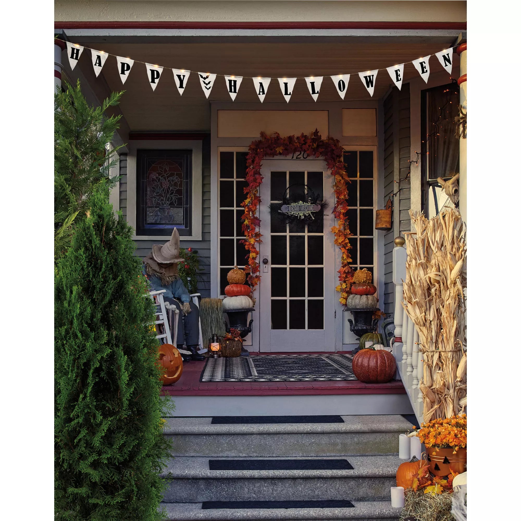 Light-Up Happy Halloween Banner