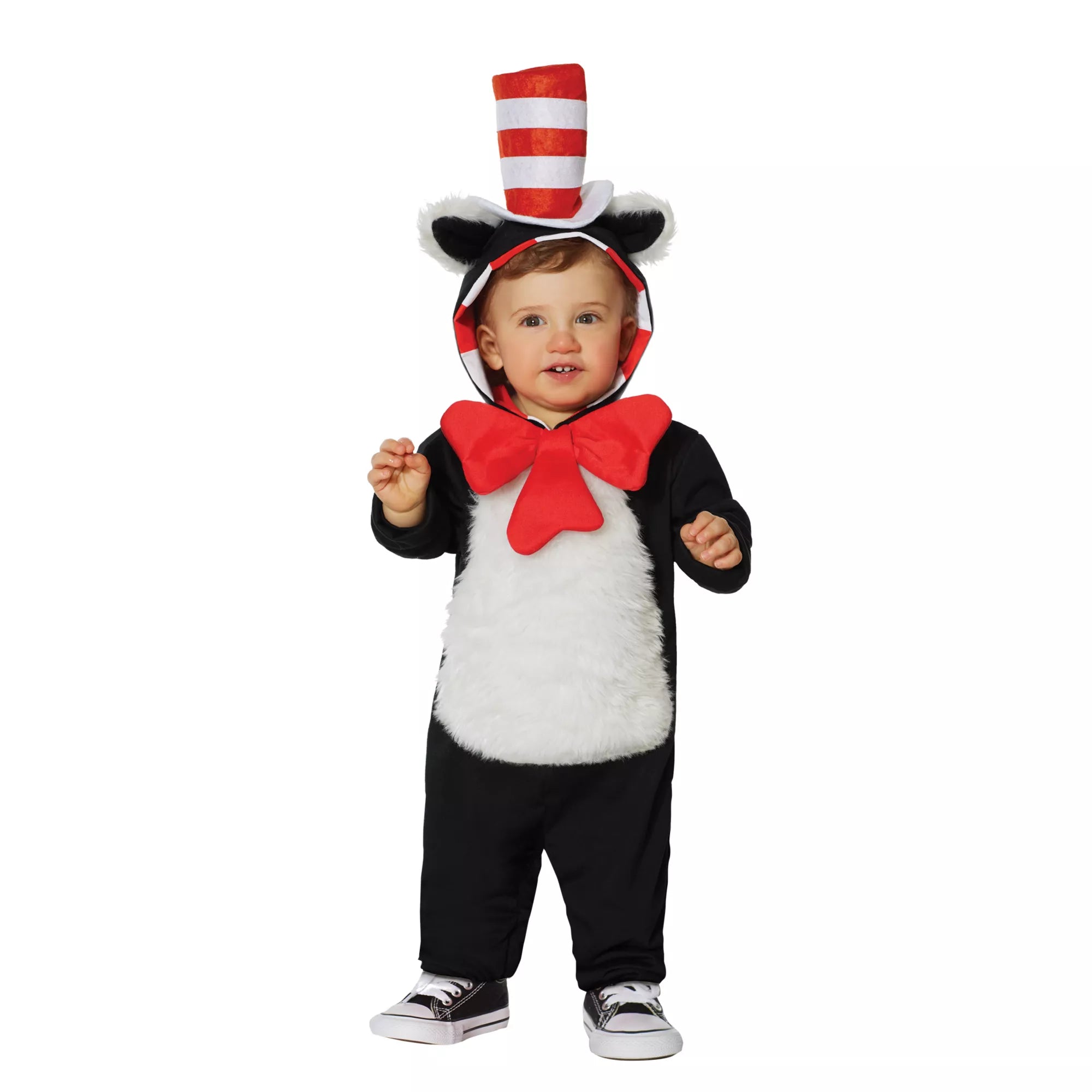 Baby Hooded Cat in the Hat One Piece Costume - Dr. Seuss