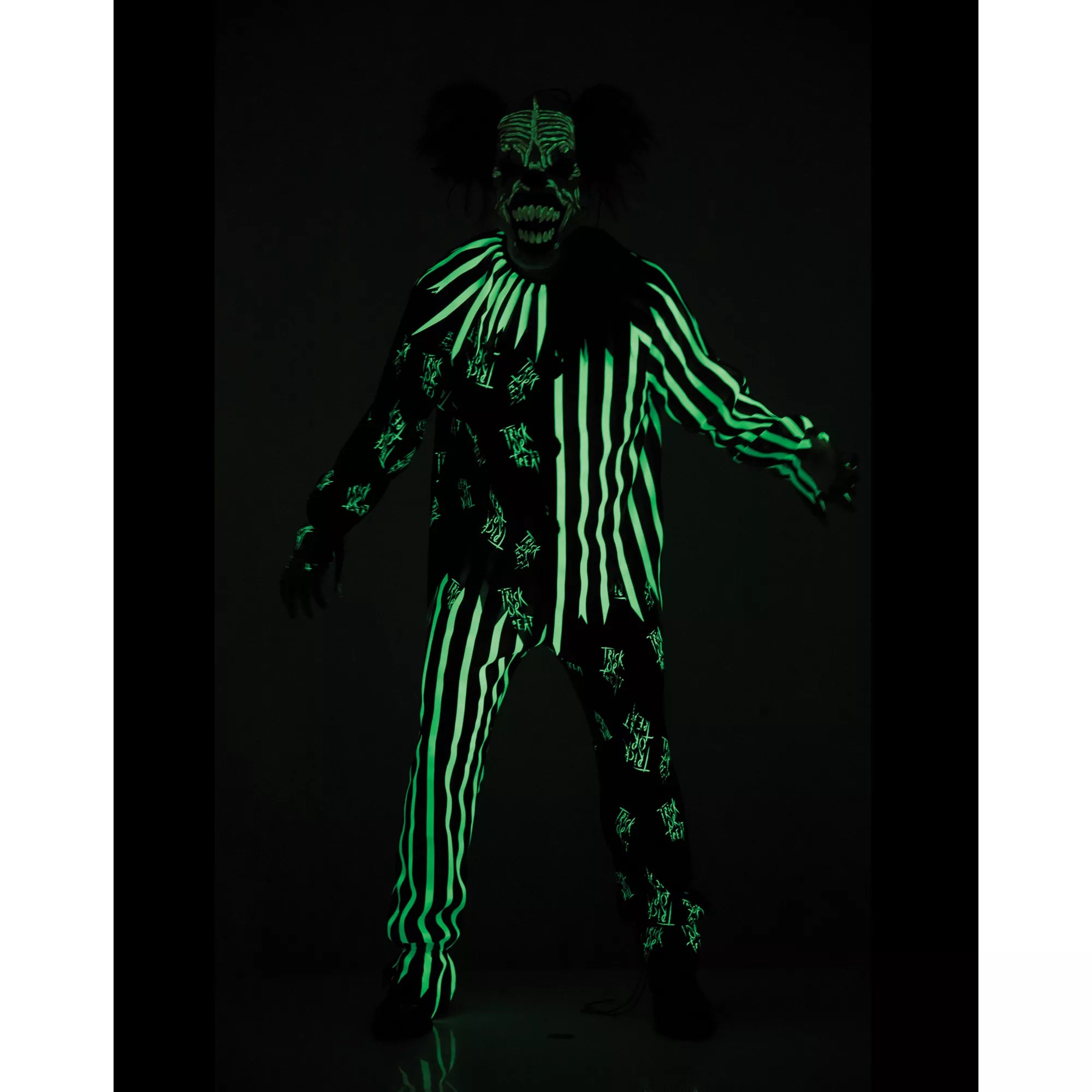 Kids Glow in the Dark Clown Costume