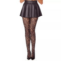 Black Floral Tights