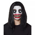 Demented Grinning Killer Half Mask