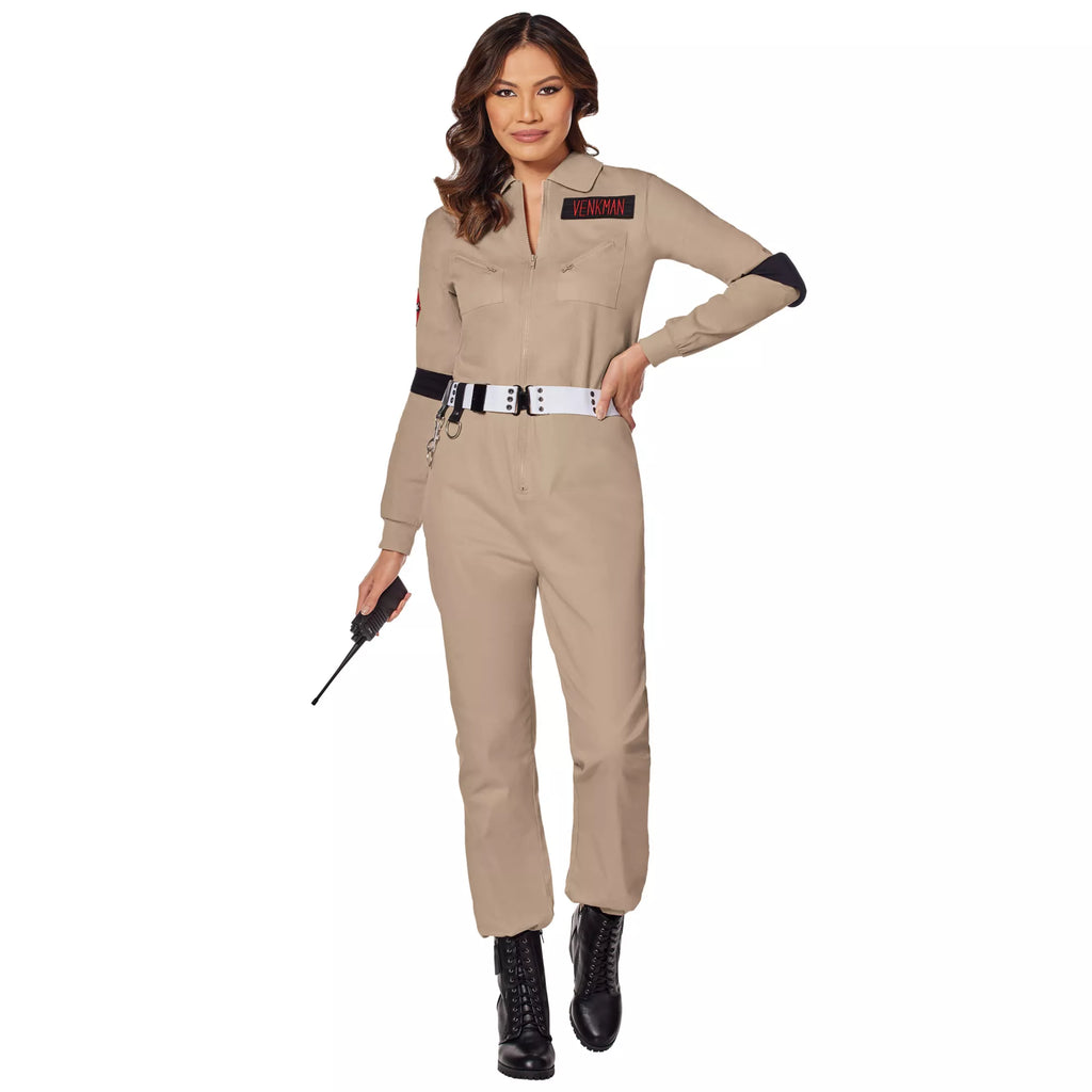 Adult Womens Ghostbusters One Piece Costume - Ghostbusters Classic