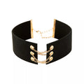 Lace Up Pirate Choker Necklace