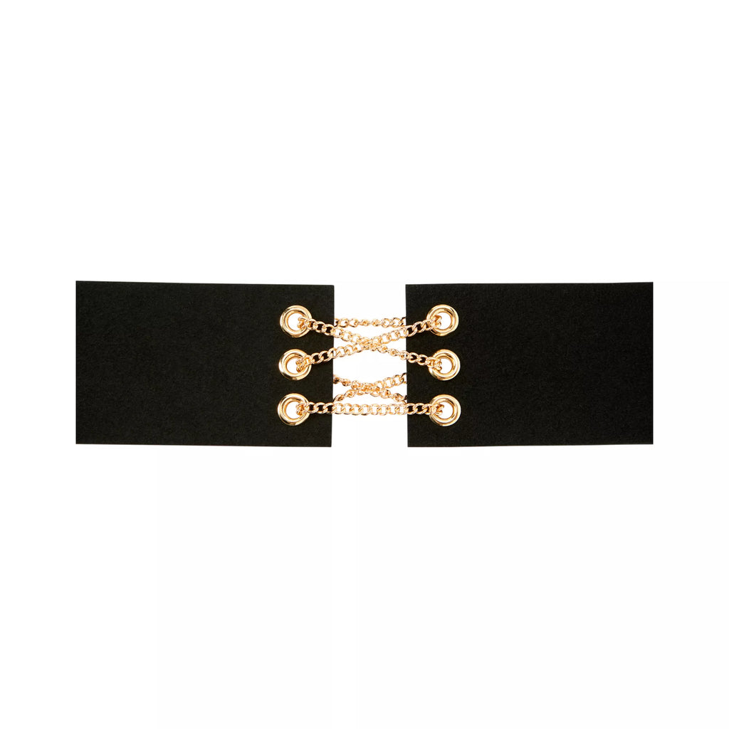 Lace Up Pirate Choker Necklace