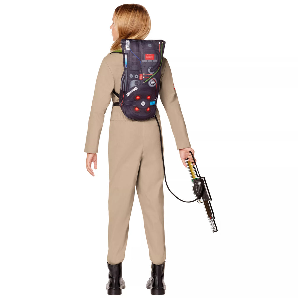 Kids Ghostbusters Girls One Piece Costume with Proton Pack - Ghostbusters Classic