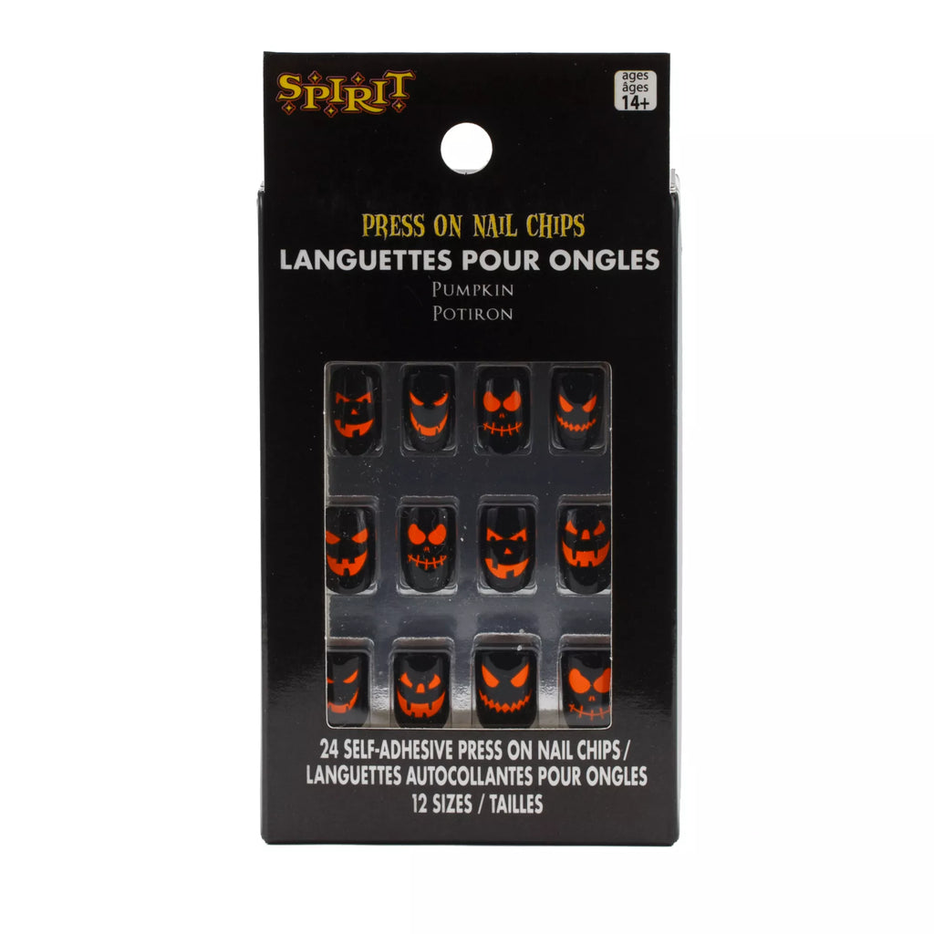 Pumpkin Press On Nails