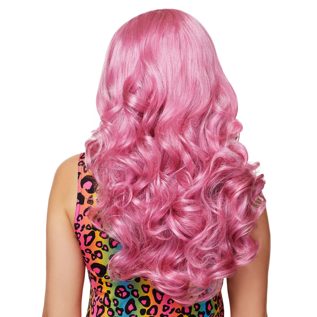 Pink Rose Curls Wig