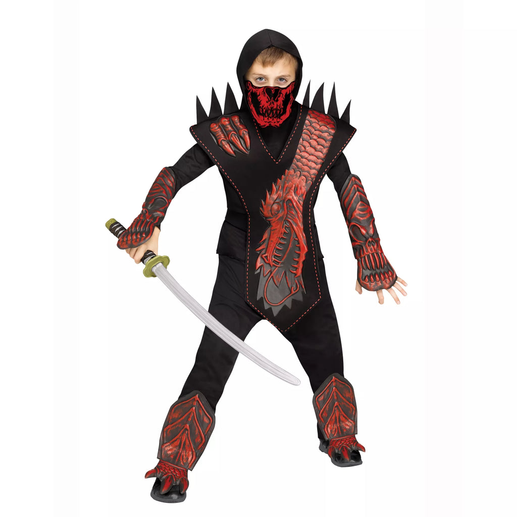 Kids Skull Dragon Ninja Costume