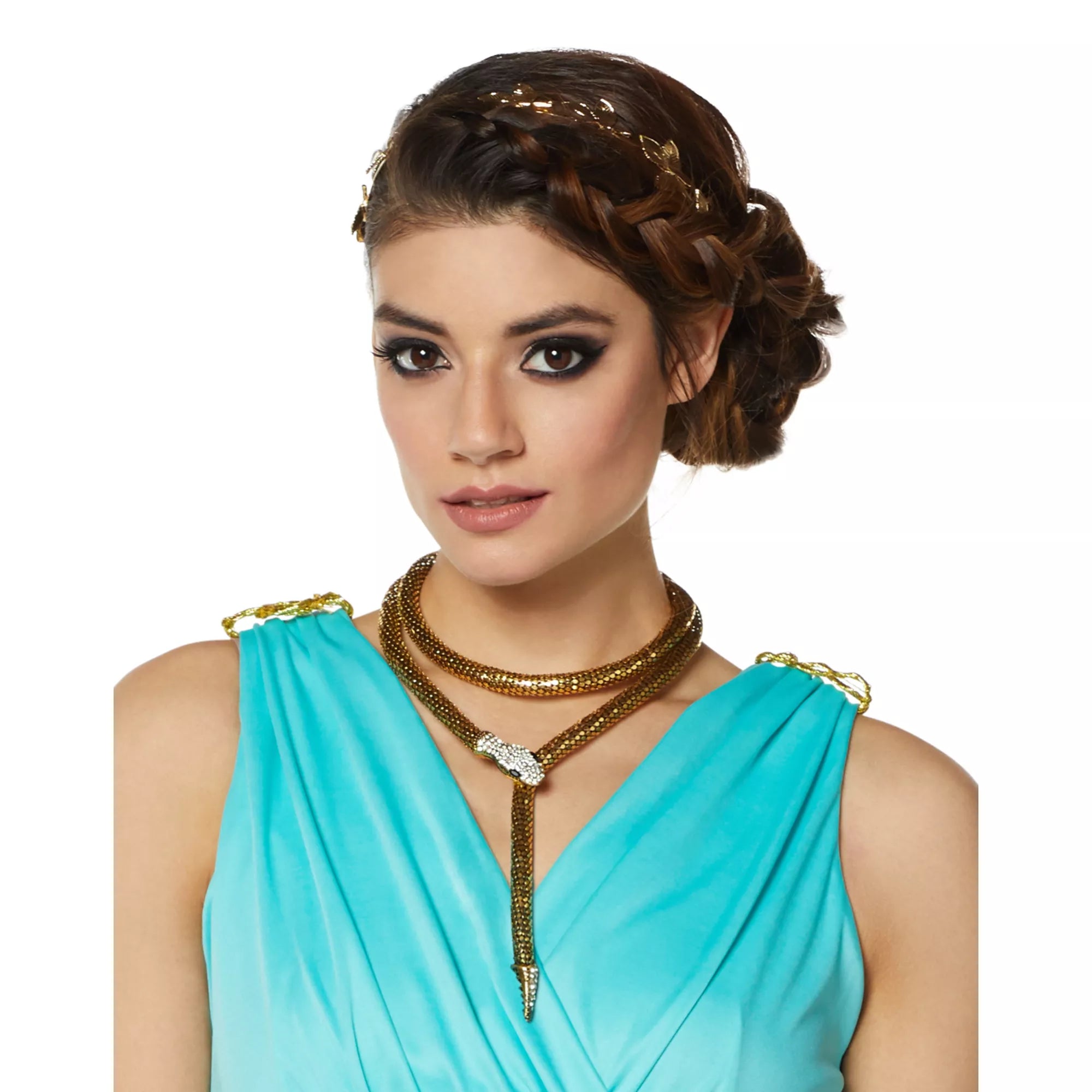 Golden Roman Snake Necklace