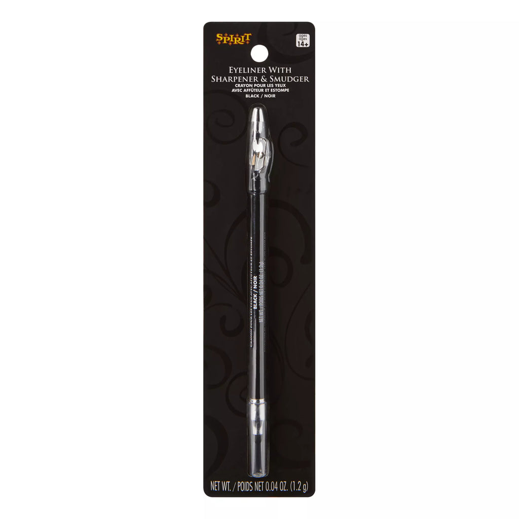 Double-Sided Black Eyeliner Pencil with Smudger