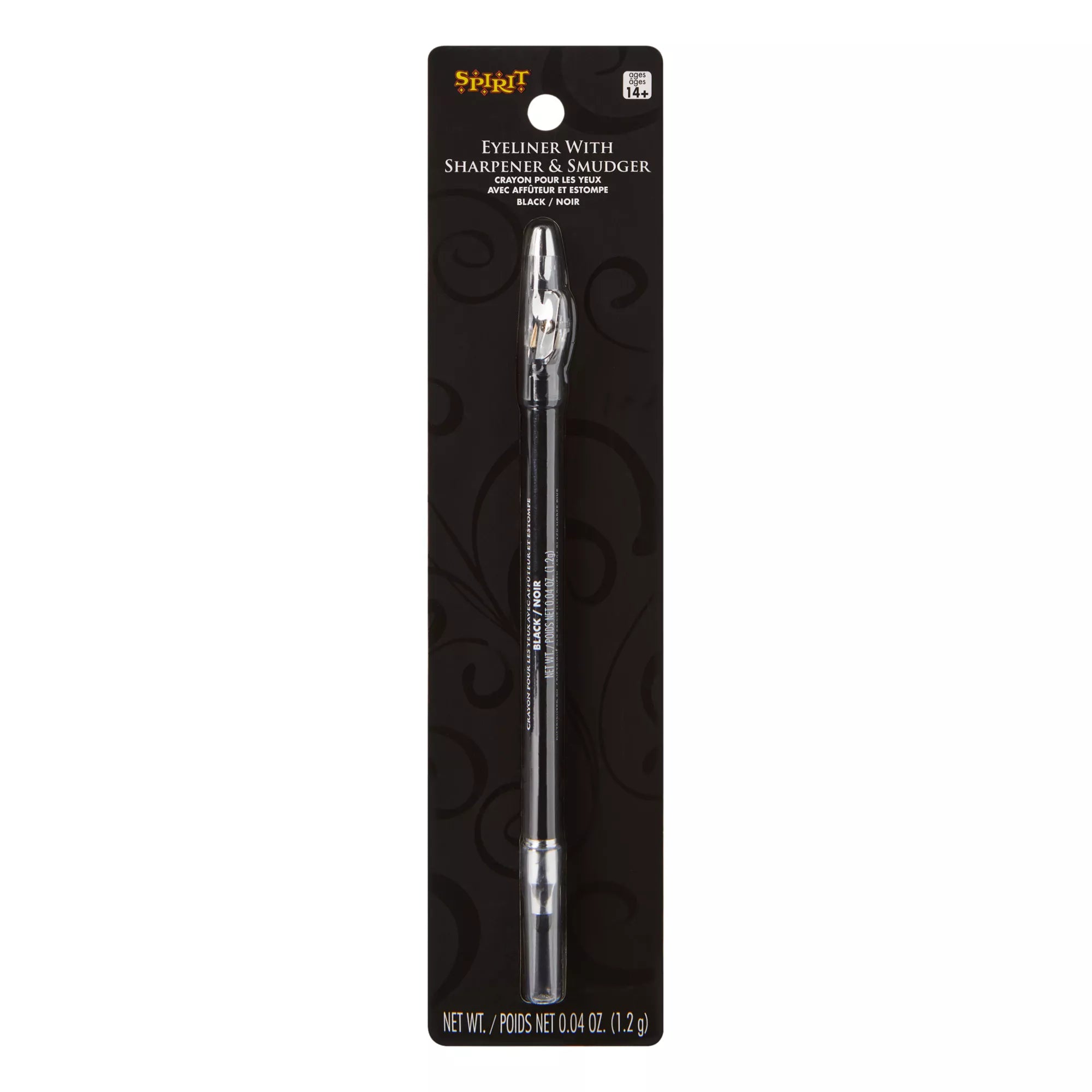 Double-Sided Black Eyeliner Pencil with Smudger