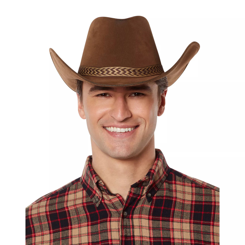 Brown Cowboy Hat Deluxe