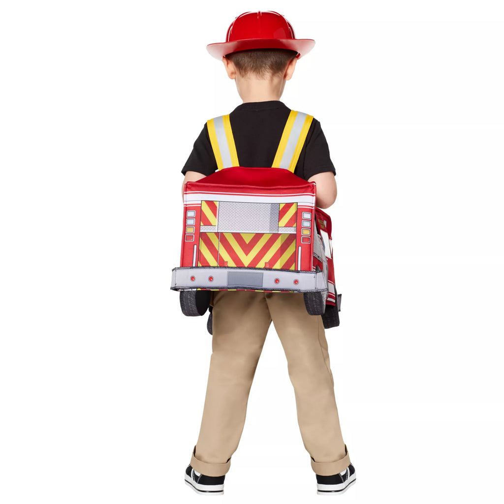Toddler Light-Up Firetruck Ride-Along Costume
