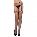 Black Diamond Fishnet Garter and Stockings