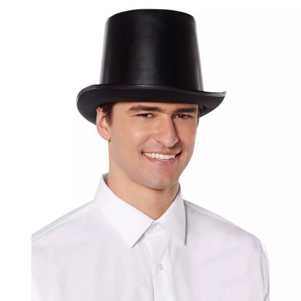 Vampire Faux Leather Top Hat