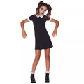 Kids Black and White Peter Pan Collar Dress