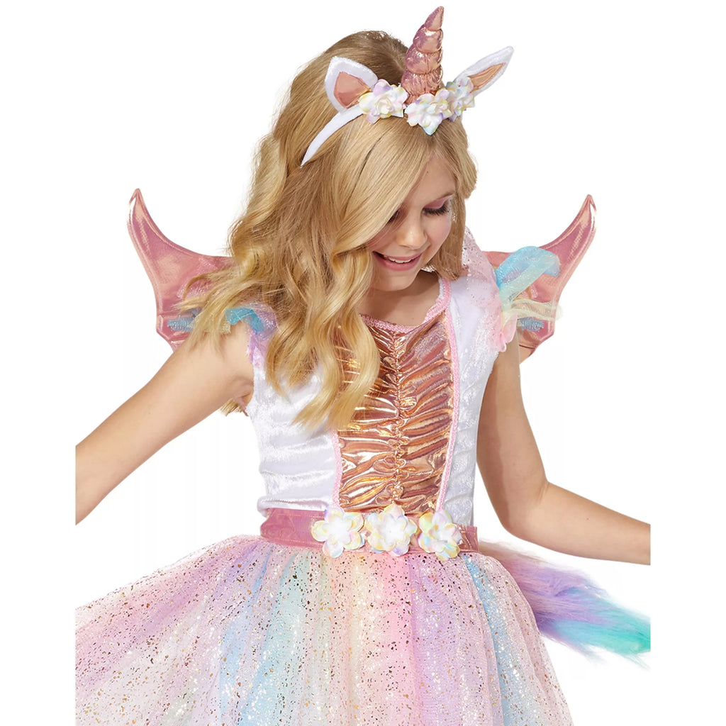 Kids Rosy Unicorn Costume