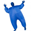 Kids Blue Light-Up Inflatable Super Skin Suit Costume
