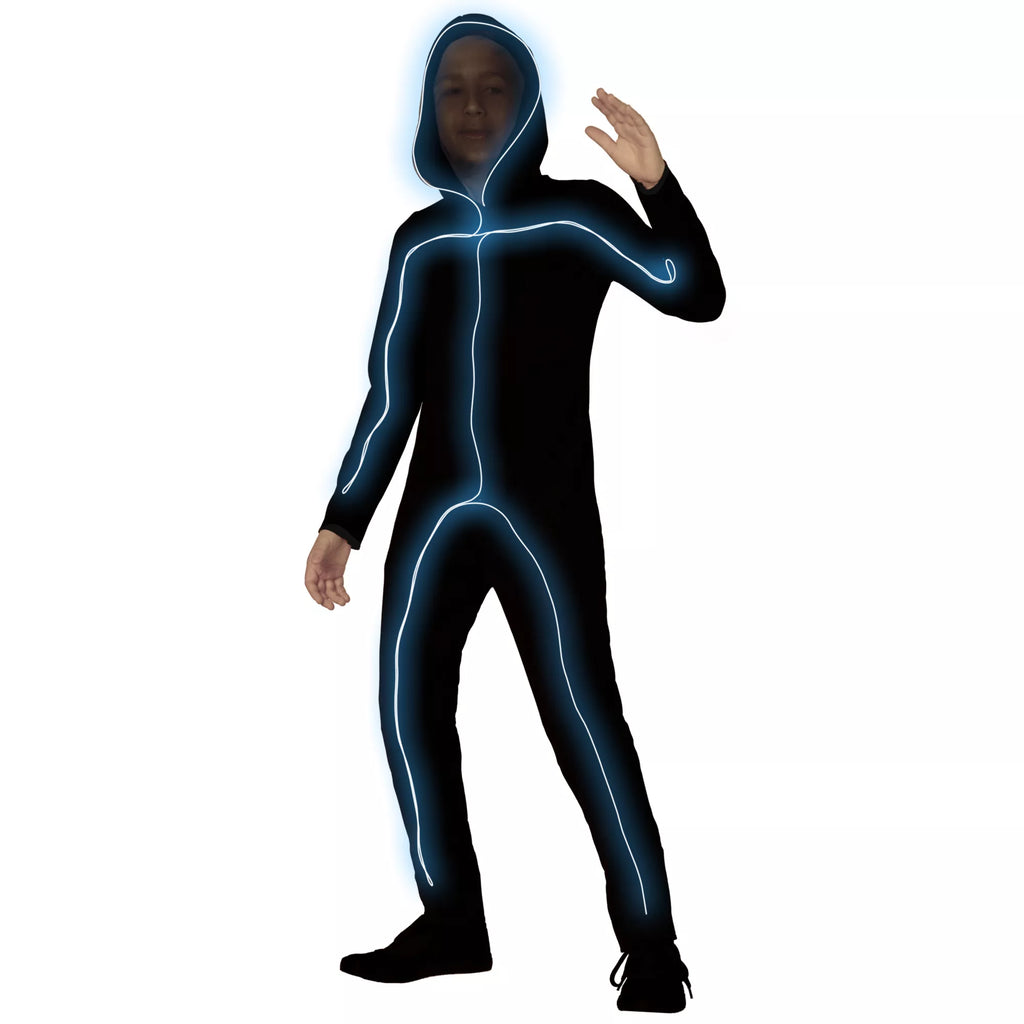 Kids Light-Up EL Wire Stick Figure Costume