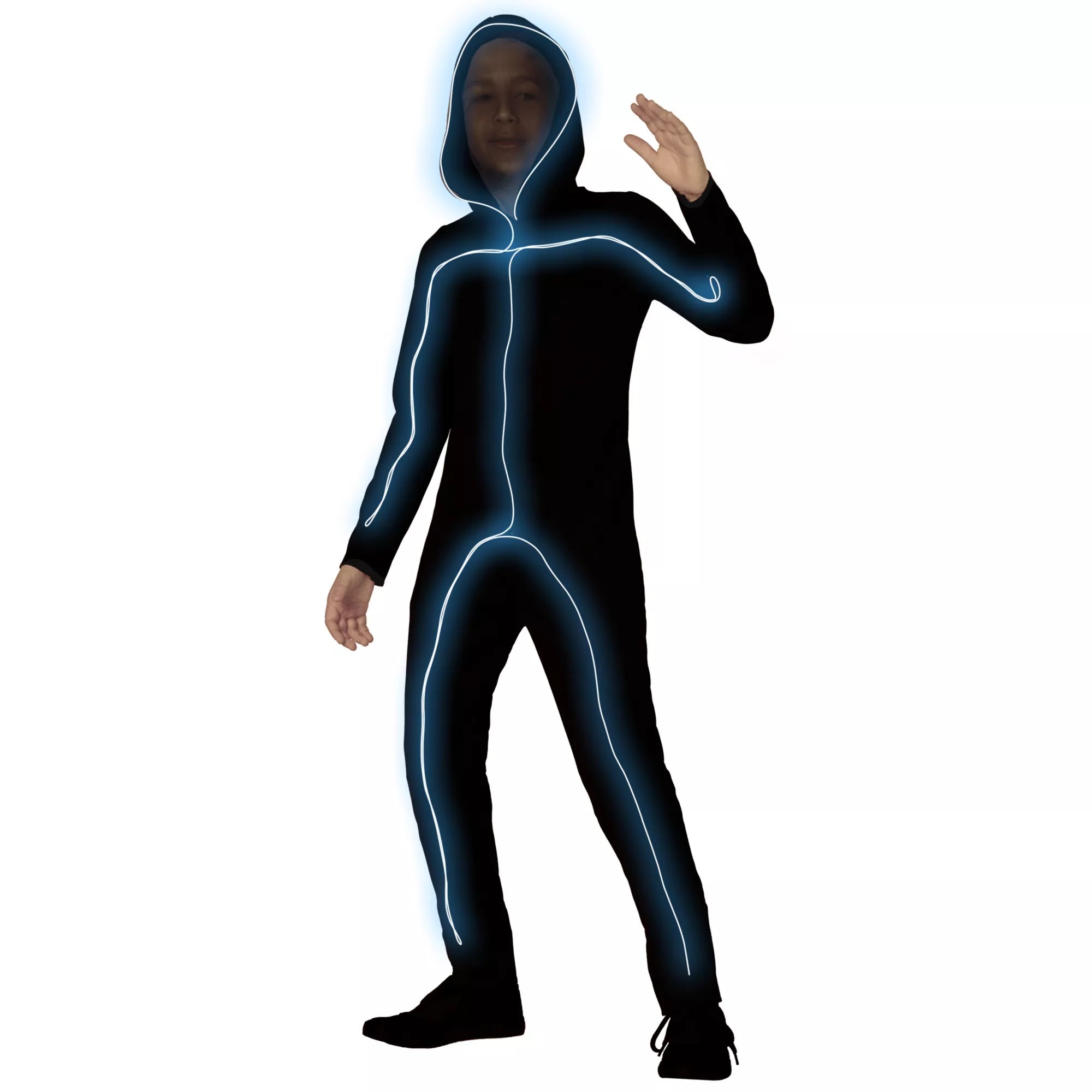 Kids Light-Up EL Wire Stick Figure Costume