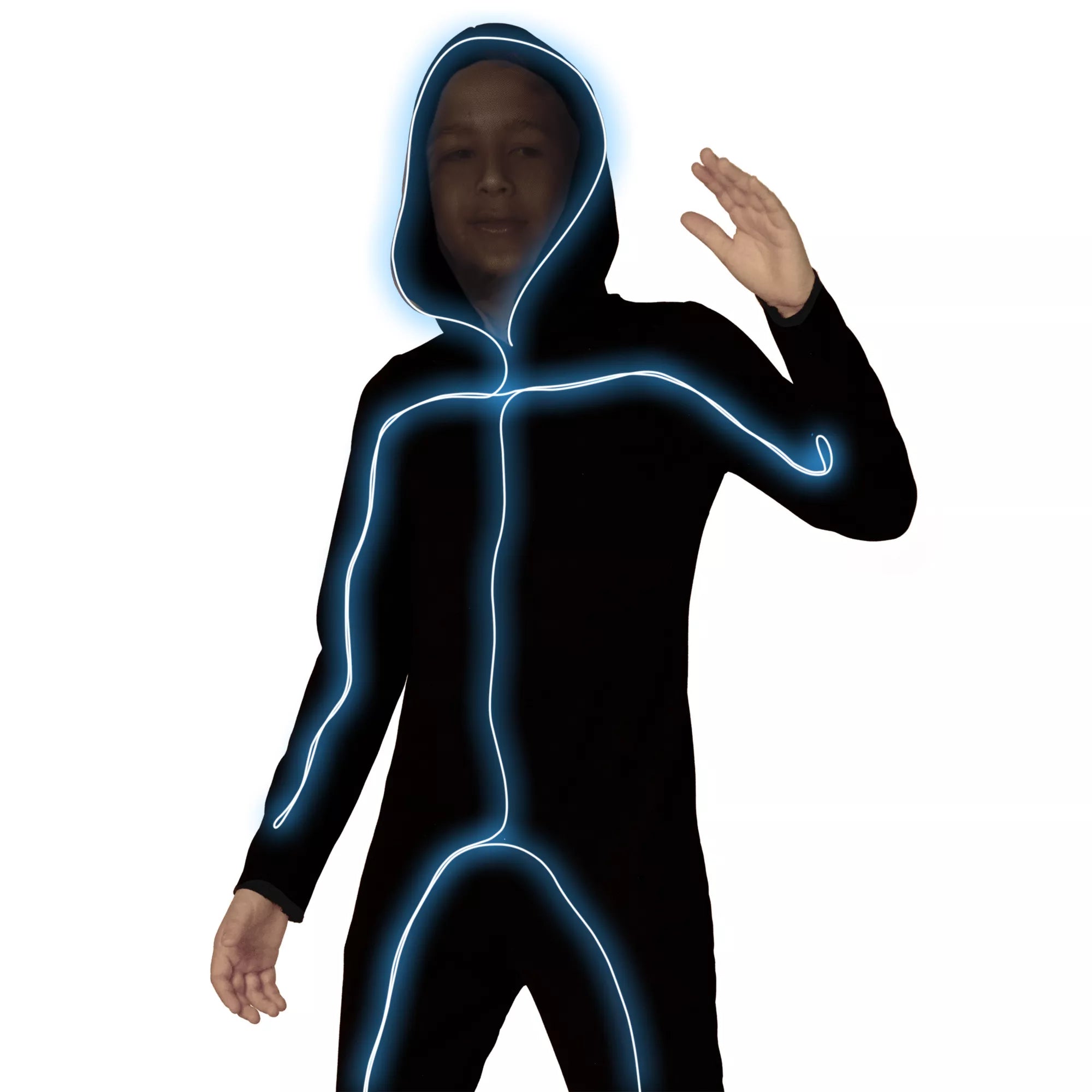 Kids Light-Up EL Wire Stick Figure Costume