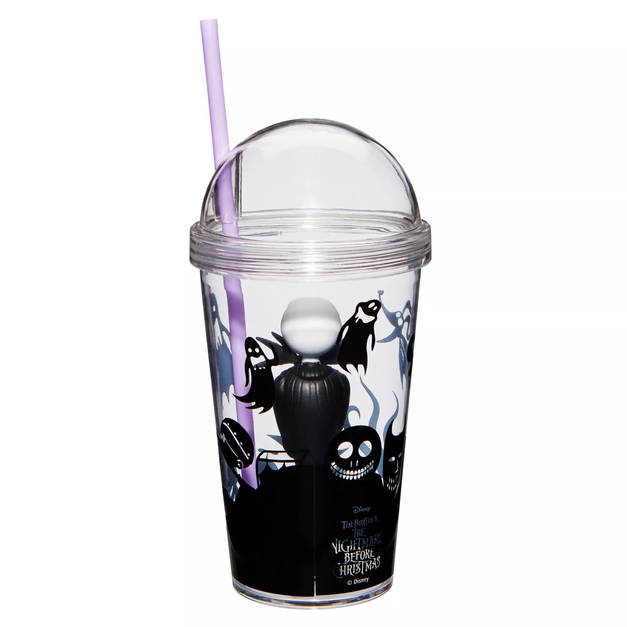 Jack Skellington Cup with Straw - Nightmare Before Christmas