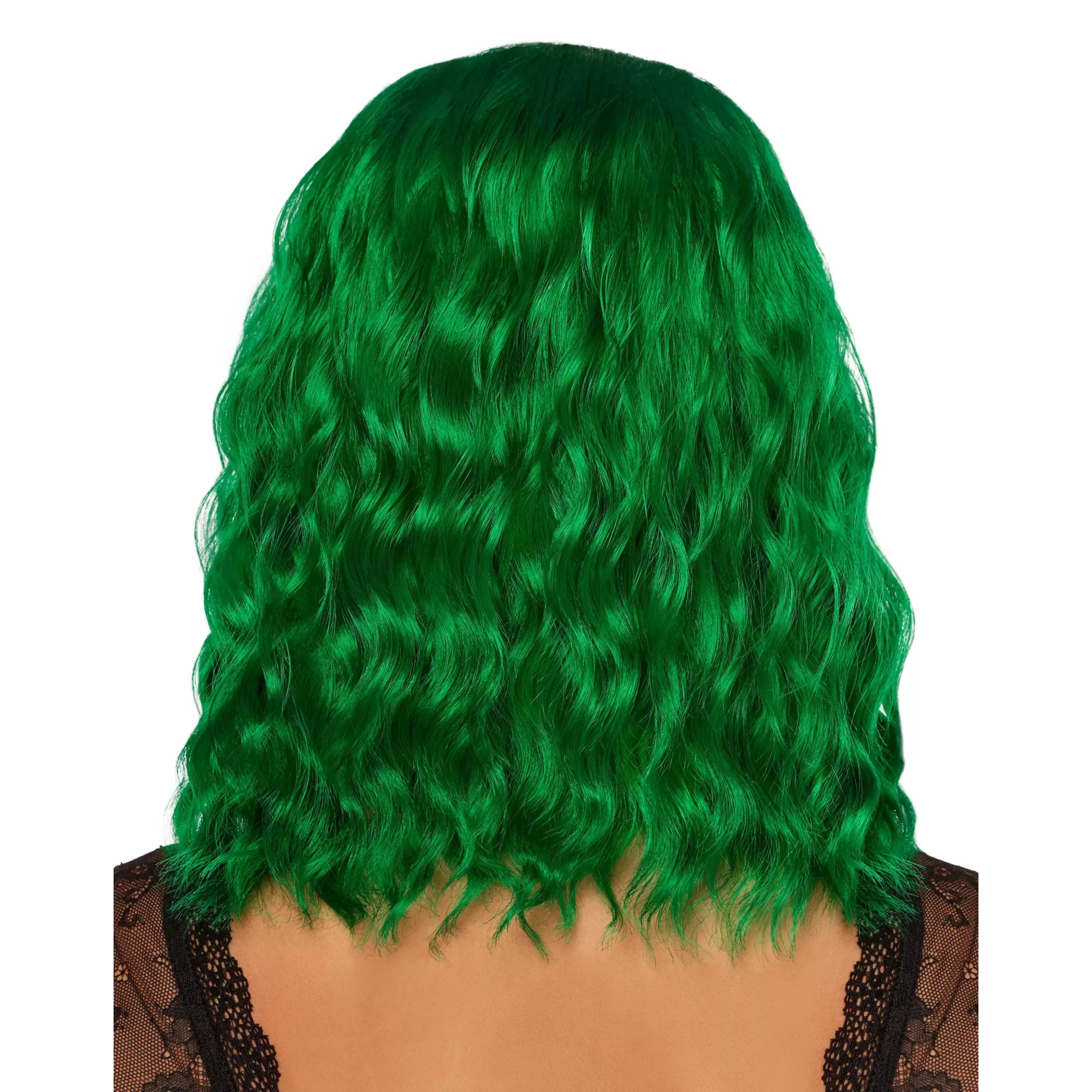 Green Wavy Curls Wig