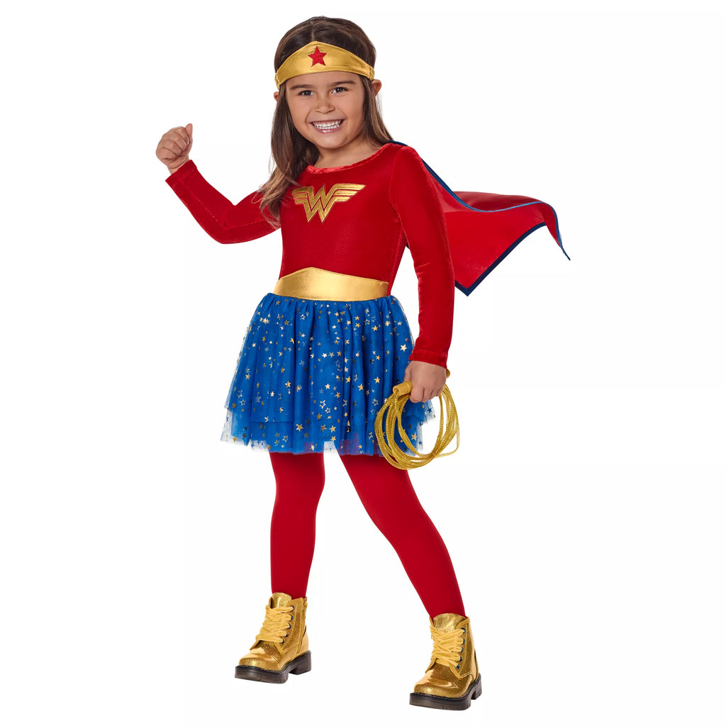 Toddler Long Sleeve  Wonder Woman Dress Costume - DC Comics