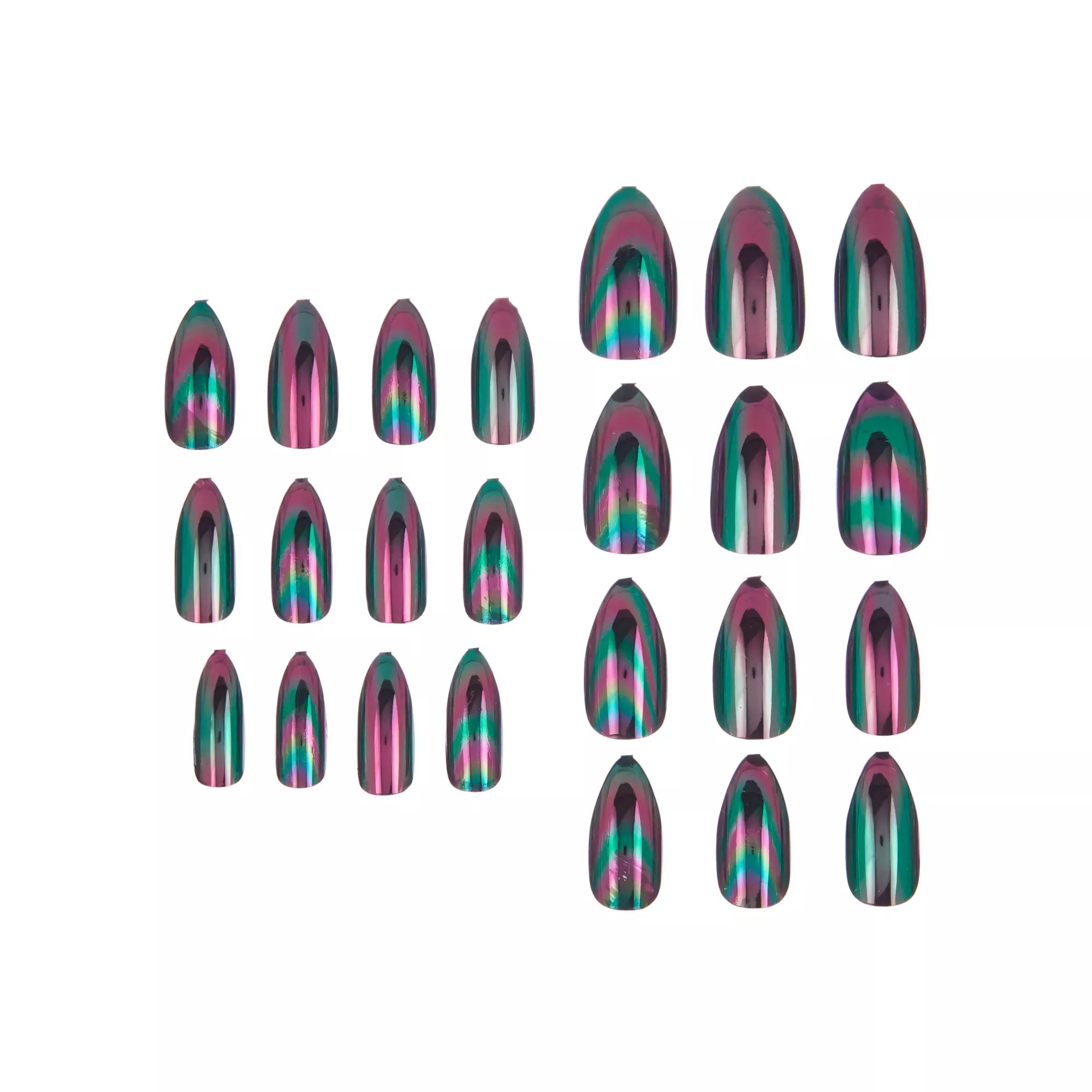 Oil Slick Press-On Nails