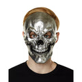 Silver Metallic Skull Half Mask