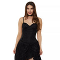 Black Beaded Lace Corset