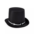 Black Skeleton Top Hat Deluxe