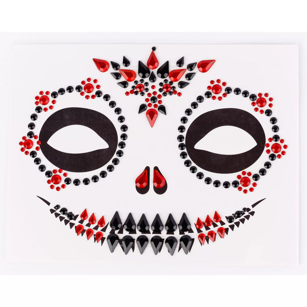 Sugar Skull Jewel Face Decal