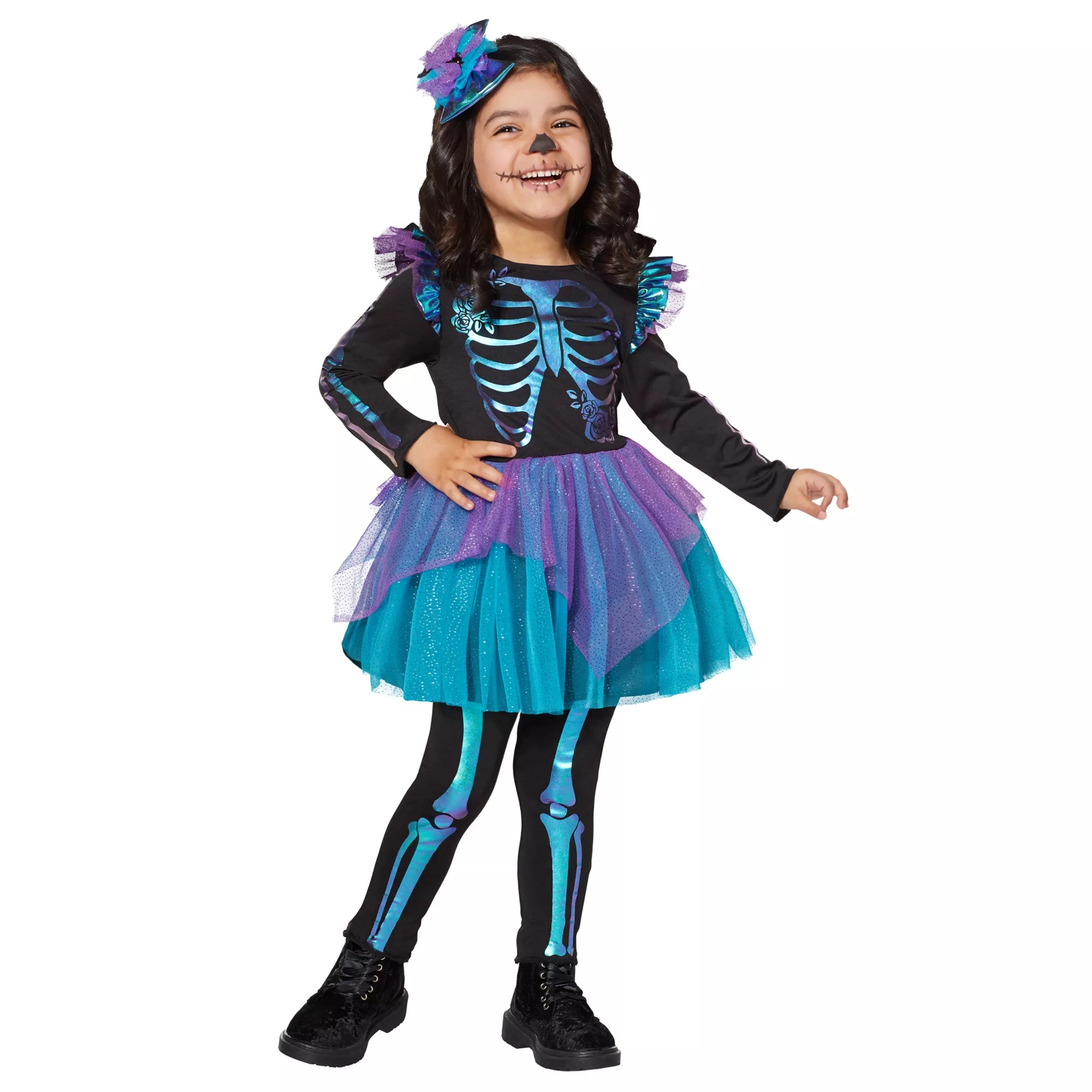 Toddler Oil Slick Skeleton Costume