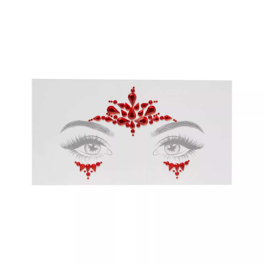 Red Devil Jewel Face Decal