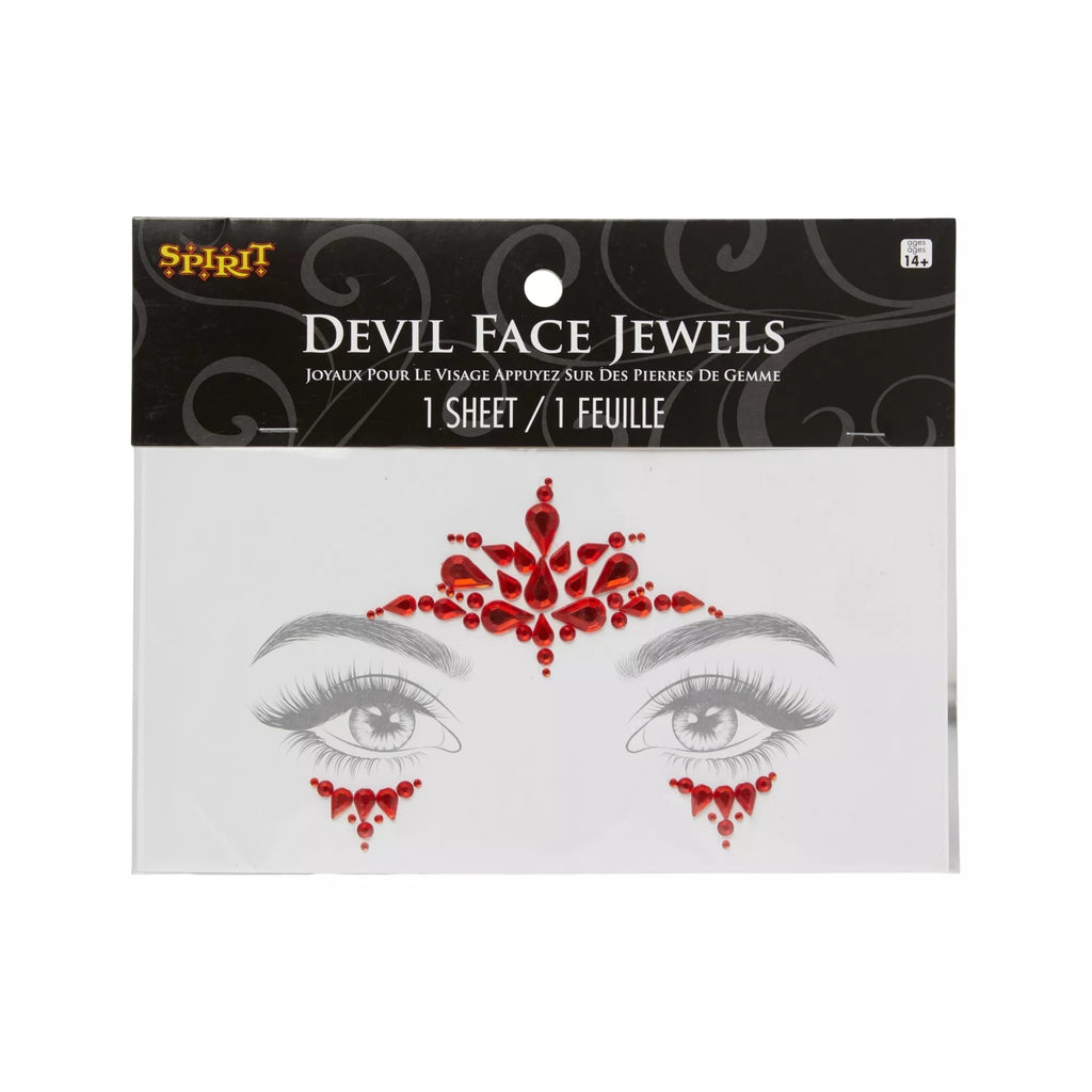 Red Devil Jewel Face Decal