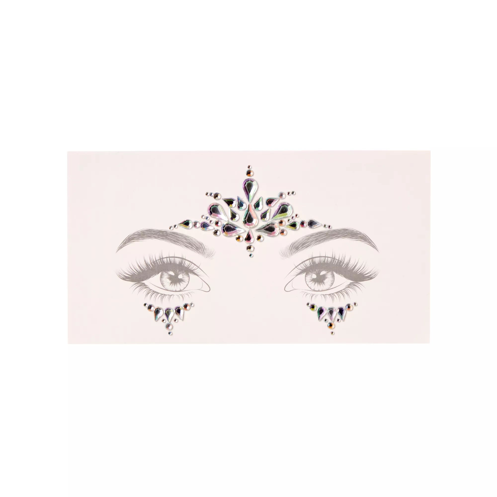 Iridescent Jewels Face Decal