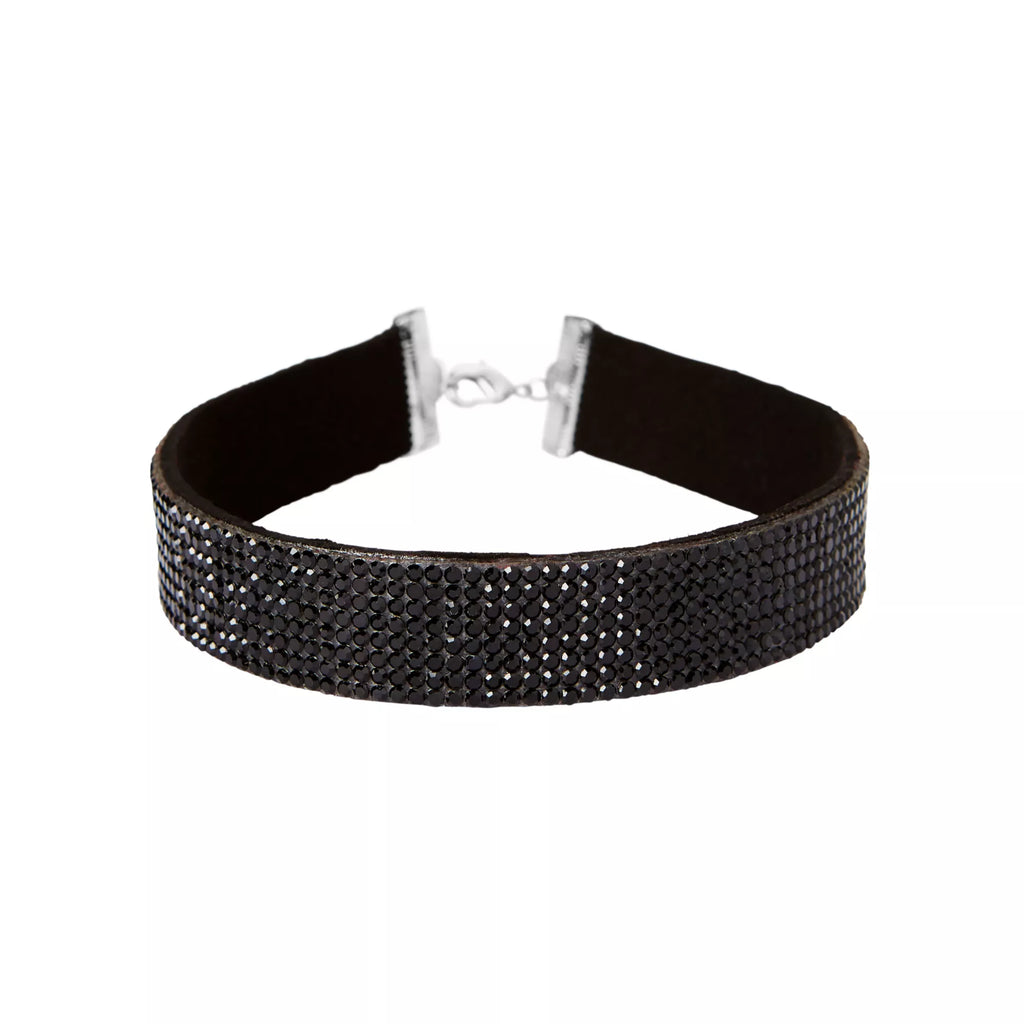 Rhinestone Fallen Angel Choker Necklace