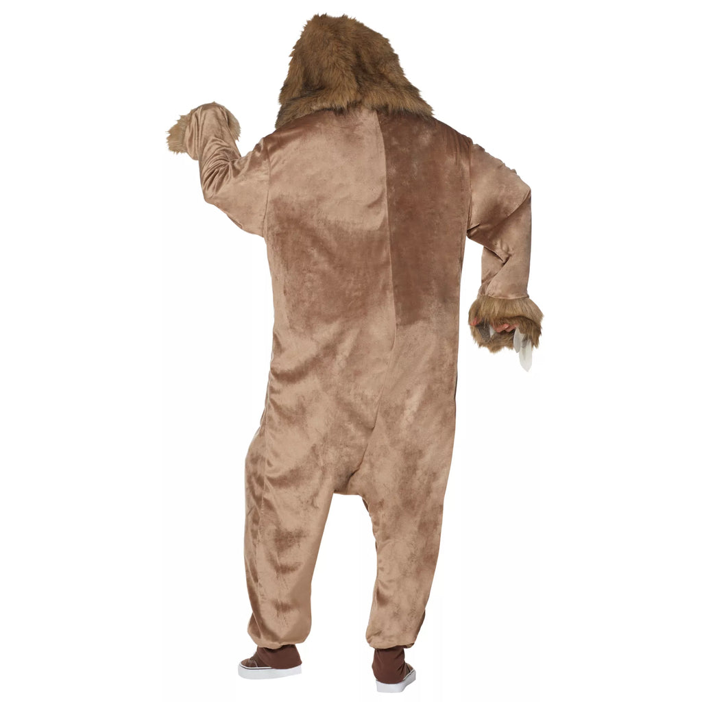 Adult Faux Fur Sloth Jumpsuit