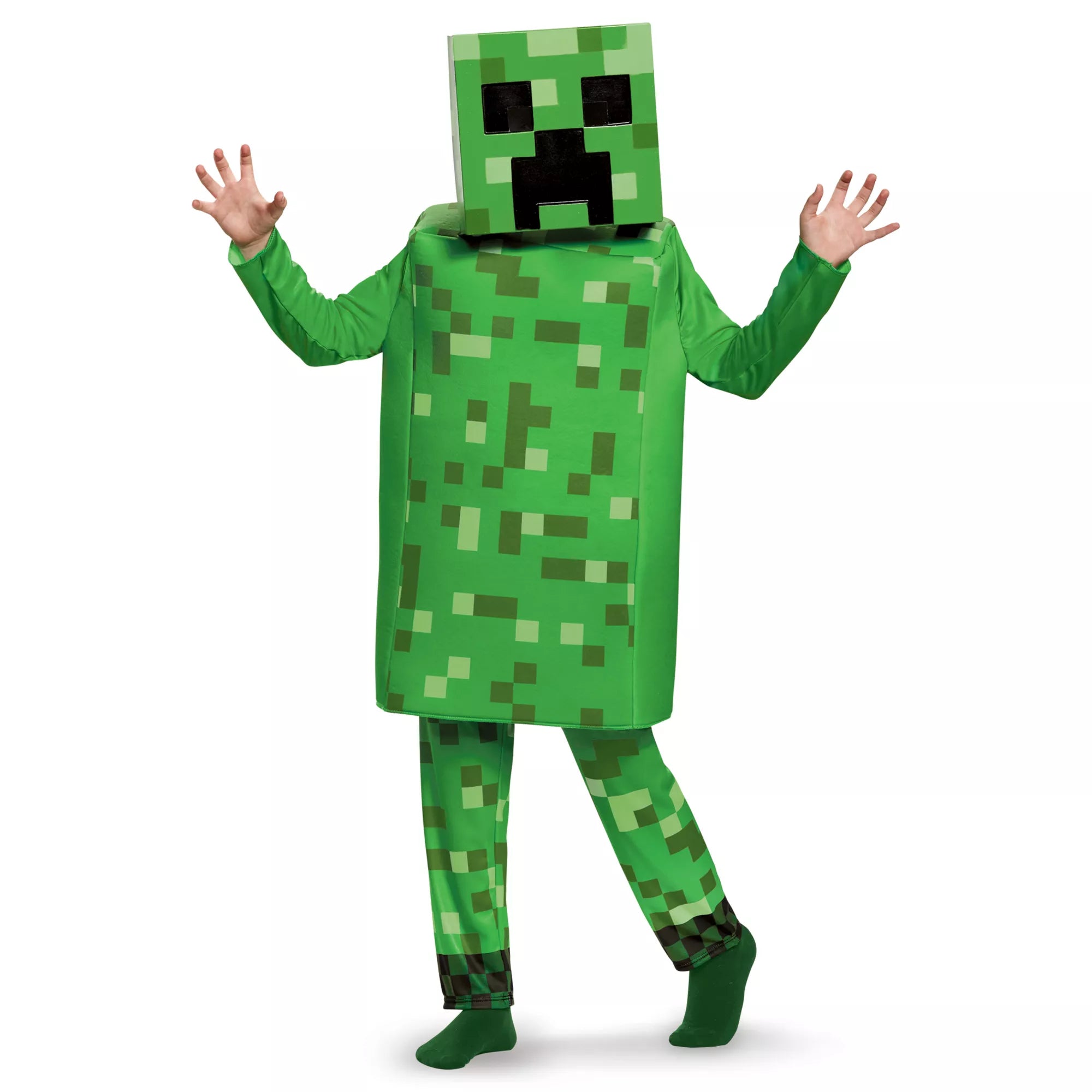 Kids Creeper Costume Deluxe - Minecraft