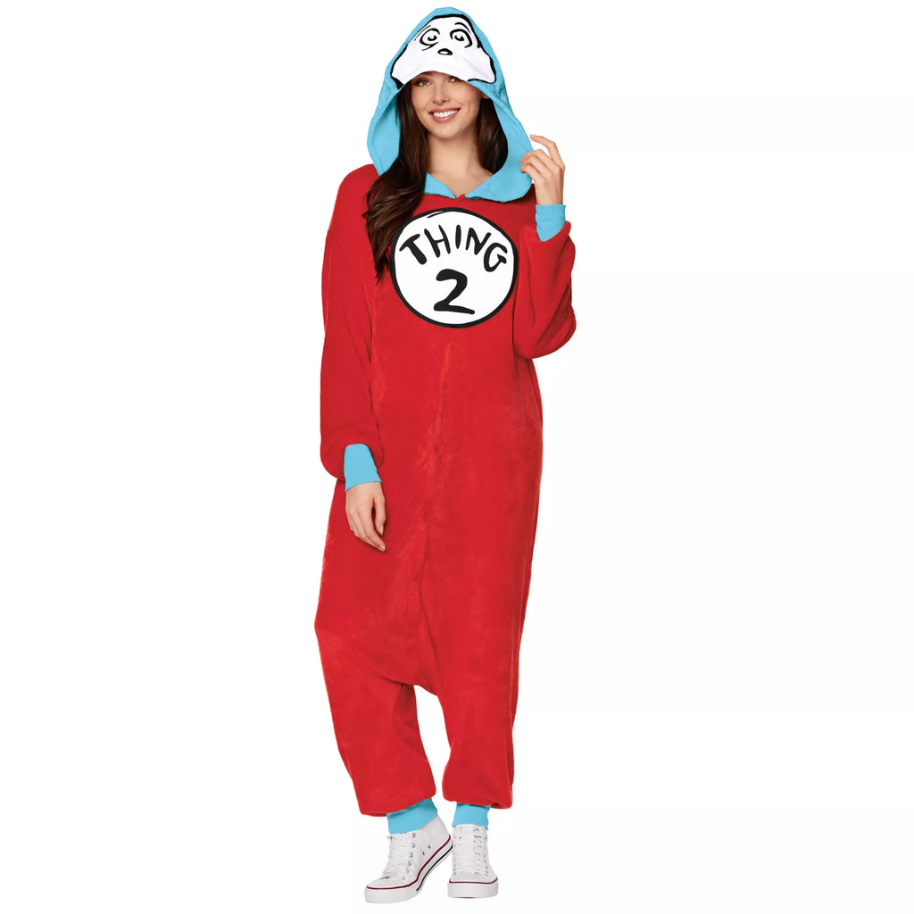 Adult Thing 1 Pajama Costume – Dr. Seuss