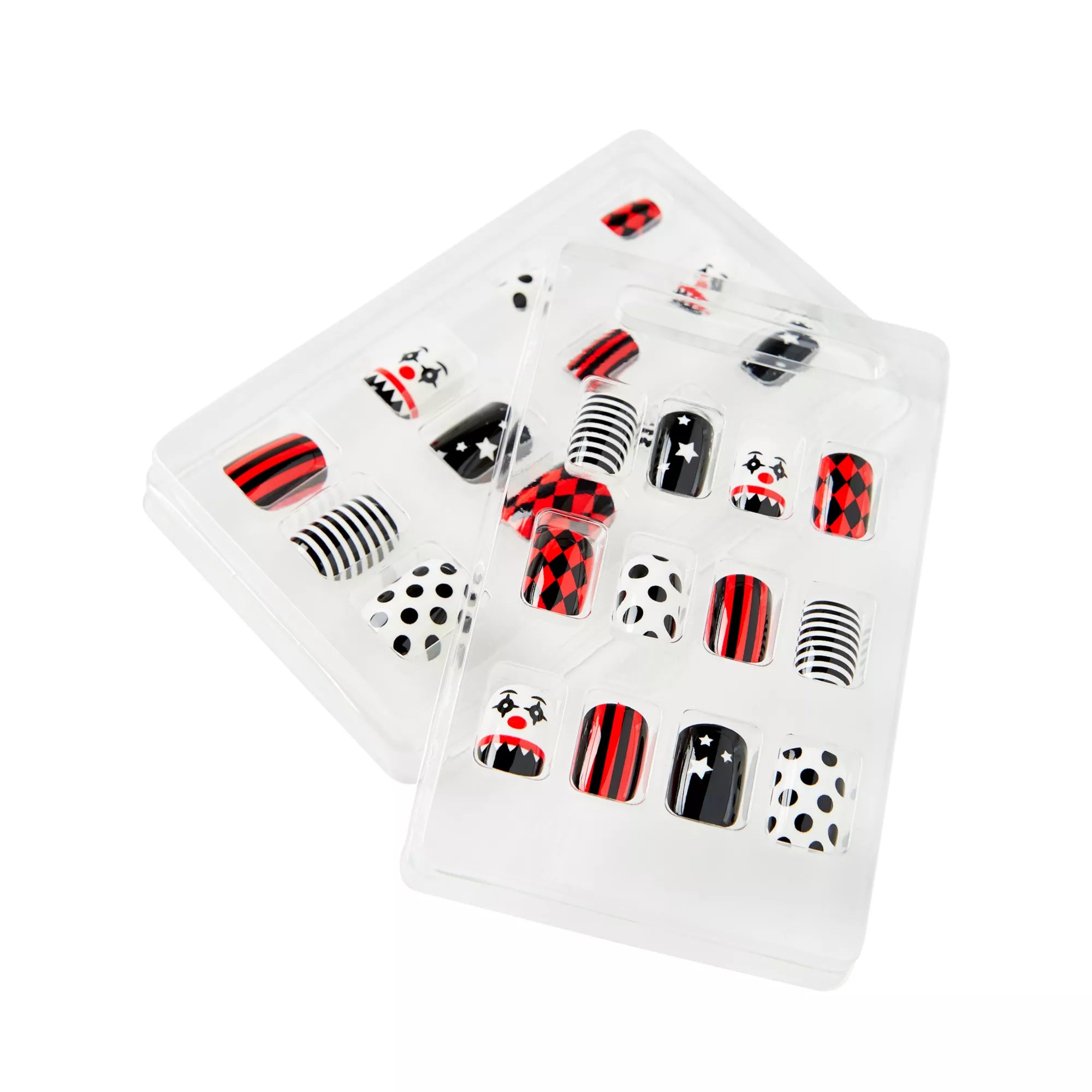 Kids Twisted Clown Press On Nails