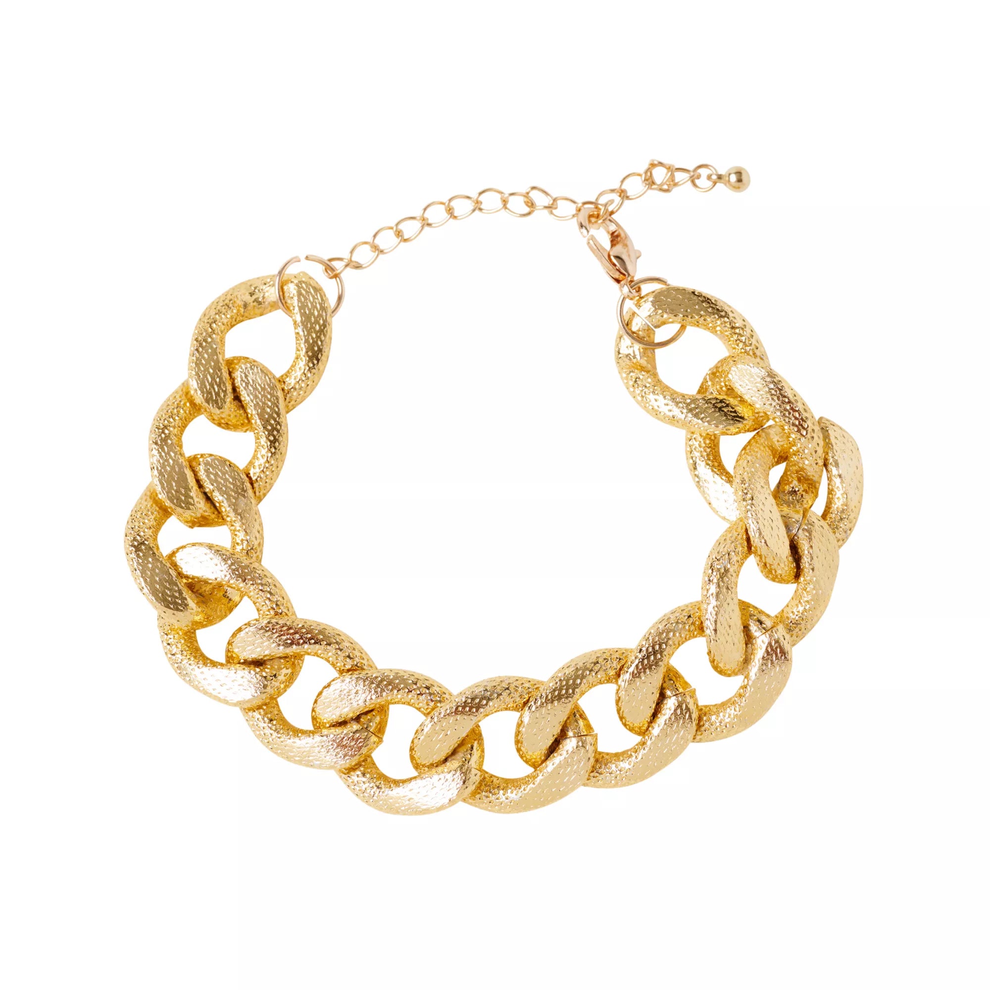 Pimp Textured Chain Link Bracelet
