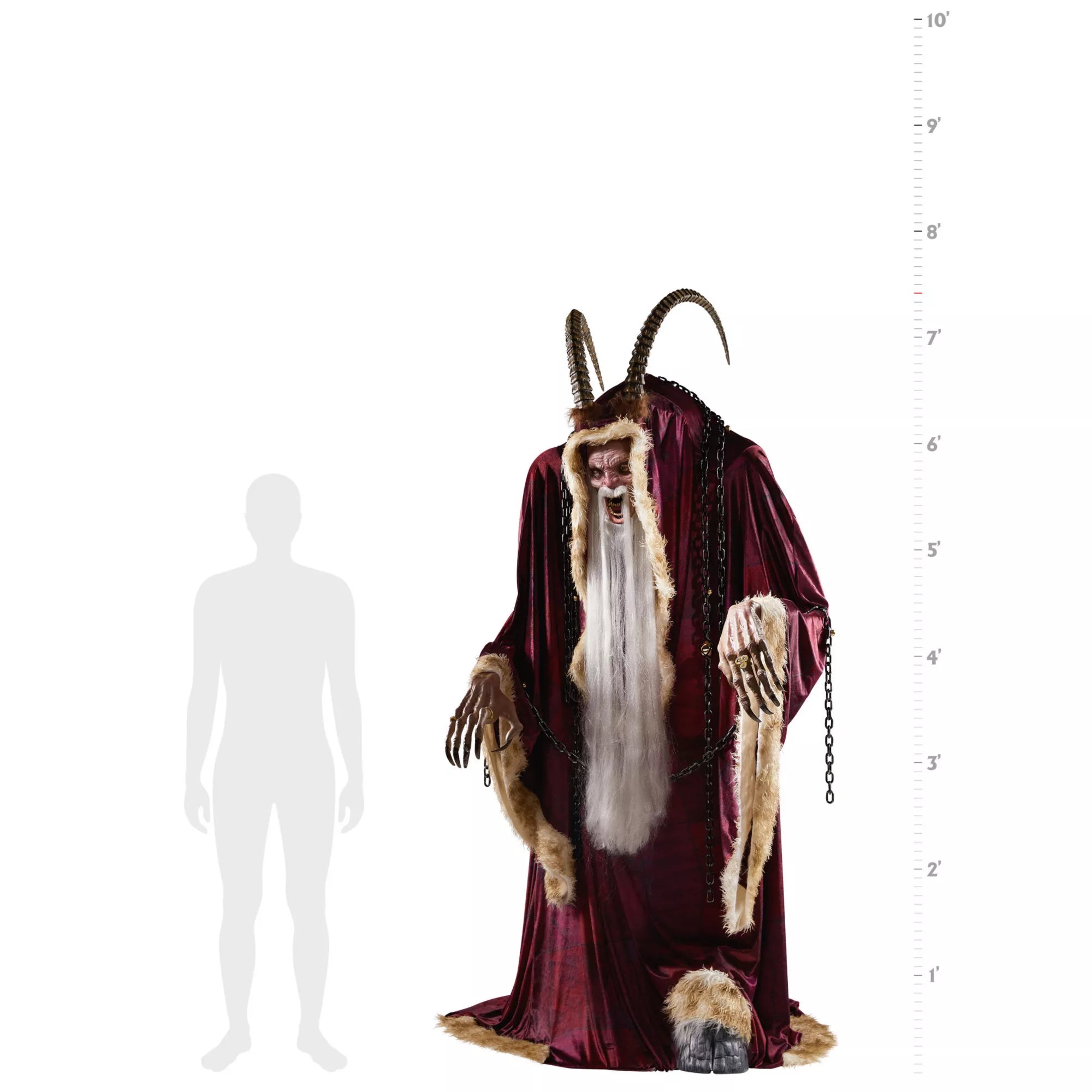 7 Ft 3 In Krampus Animatronic