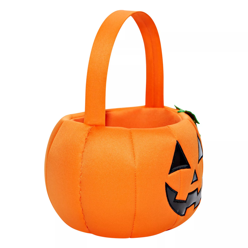 Light-Up Pumpkin Plush Treat Bucket