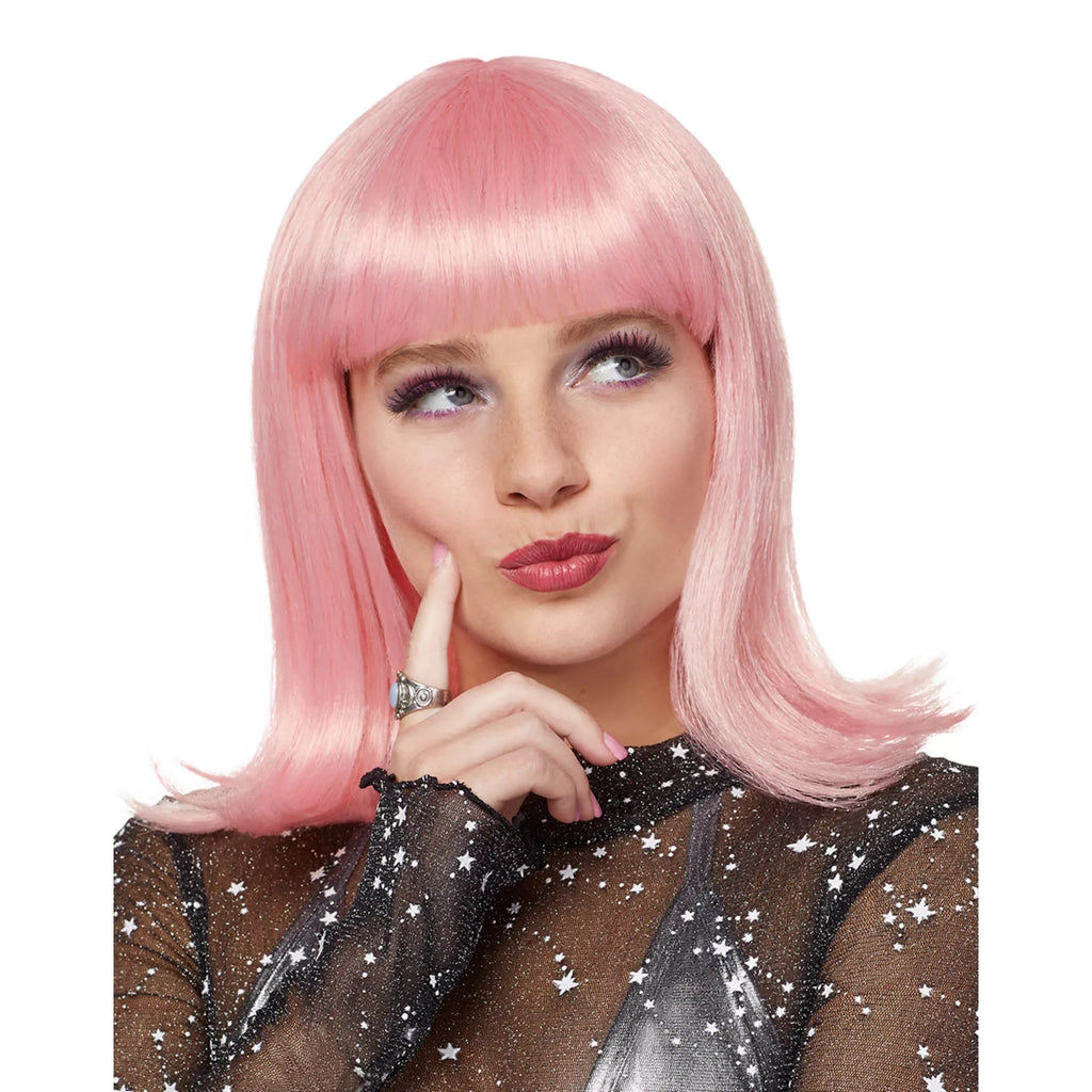 Pink Pageboy Wig